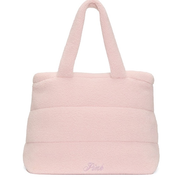 PINK Victoria's Secret Handbags - PINK VICTORIA'S SECRET Cozy Plush Tote